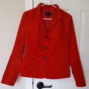 EUC Talbots Persimmon Velveteen Jacket size 10